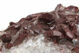 Natural, Red Quartz Crystal Cluster - Morocco #232870-1